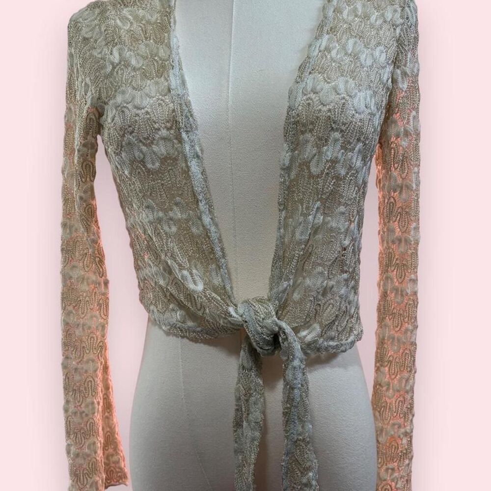 Worthington Women's Cream and White Cardigan